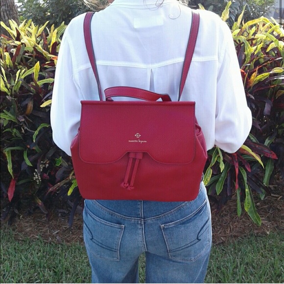 NWT Nanette Lepore Arabelle Convertible Red Bag - Picture 3 of 8